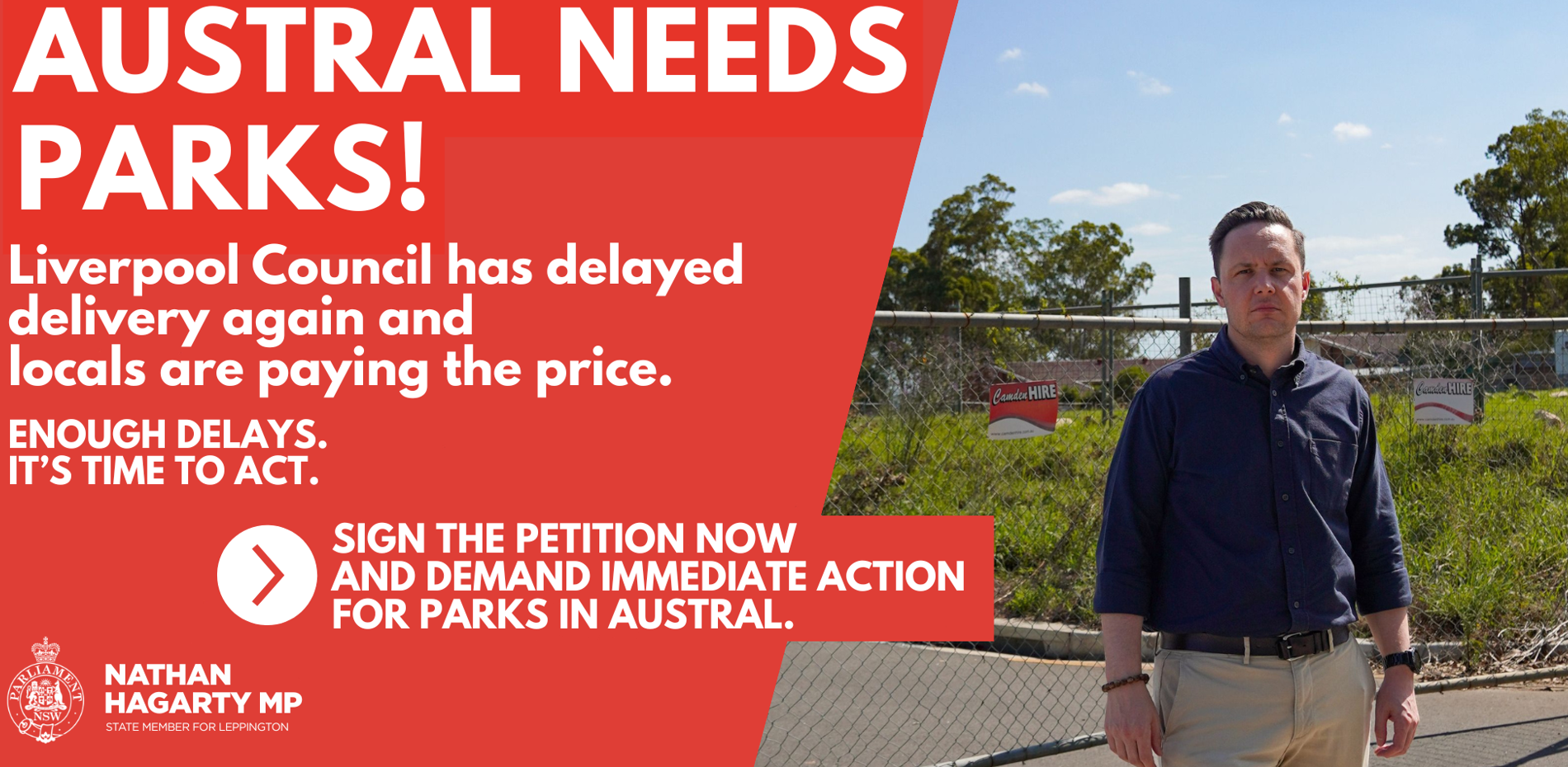 Austral Needs Parks — Not Empty Promises! Main Image